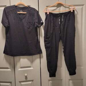 Med Couture Black Scrub Set